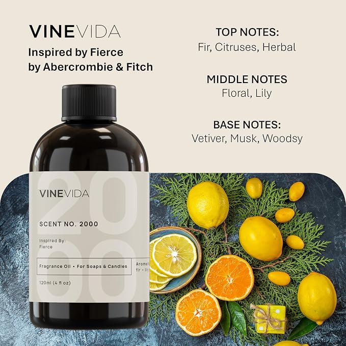 VINEVIDA [32oz] Scent No.2000 Fragrance Oil for Candle Making and Soap Making - Premium Candle Scents for Soy Candles