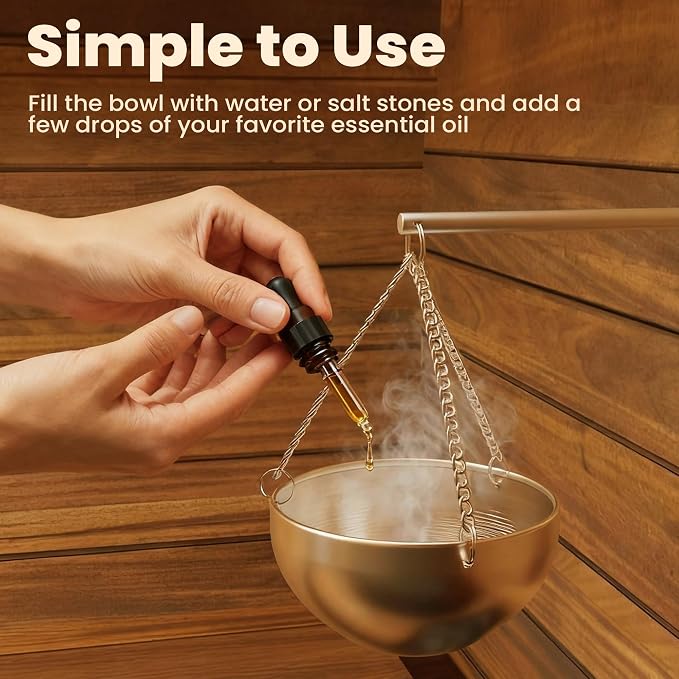Sauna Diffuser Bowl, Essential Oil Container, Aroma Diffuser, Suitable for Home Saunas and Spas
