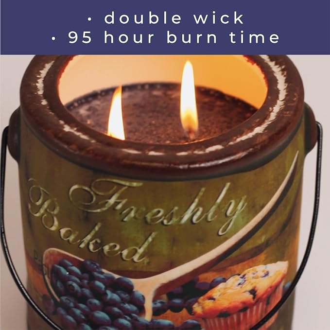 A CHEERFUL GIVER 95hr 20oz Scented Candle - Blueberry Muffins - Multi-Wick Glass Candle - Gifts For Men and Women