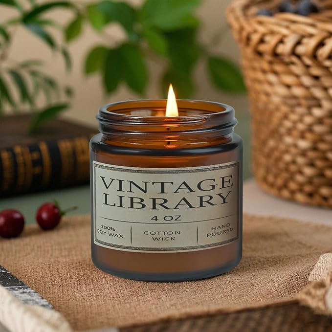 Book Lover Candles, Book Lovers Gift Ideas, Candle for Women, Reading Gifts, Birthday Gifts, Holiday, Scented Candles for Men, Women, Librarian