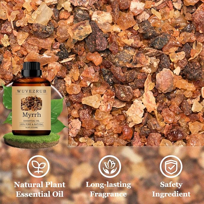 Myrrh Essential Oils 240ML, Pure Myrrh Essential Oil for Aromatherapy Diffuser - 8 Fl Oz
