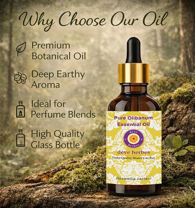 dève herbes Oakmoss Essential Oil (Evernia prunastri) Pure | Non-Sticky | Non-Greasy | Lightweight | Men & Women | All Skin Types | Steam Distilled 30ml (1 oz)
