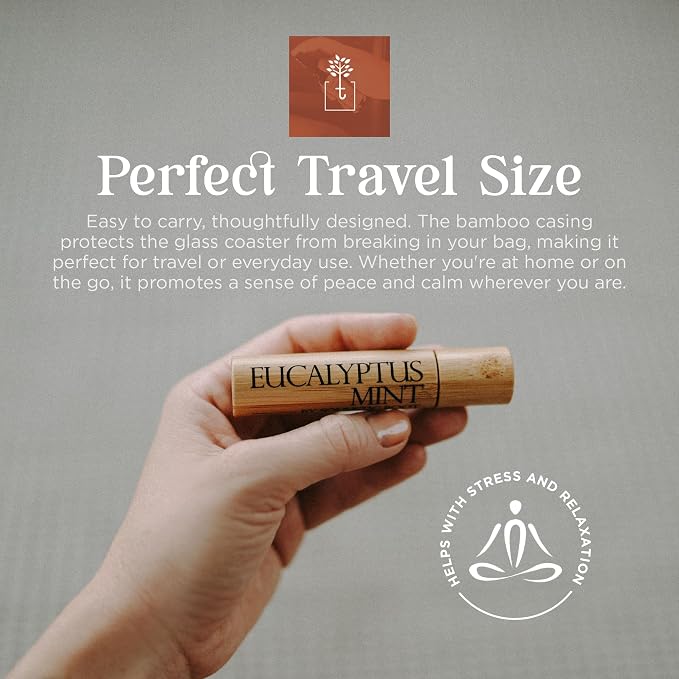 Soulistic Root Eucalyptus Mint Essential Oil Roll On – Aromatherapy Blend w/Peppermint, Spearmint, Rosemary – Breathe Rollerball for Self Care, Spa, Energy, Wellness – 10ml Bottle - for Men & Women
