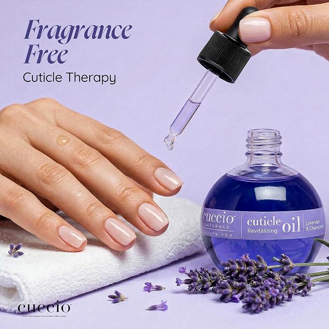 Cuccio Naturale Lavender & Chamomile Revitalizing Cuticle Oil, Lightweight Fast-Absorbing Hydrating Nail & Cuticle Conditioner, Cold-Pressed Oils + Vitamin E, 2.30 Fl Oz