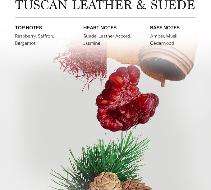 Tuscan Leather & Suede Hotel Diffuser Oil, 100ml, 3.38 oz Aroma Oil, Italian Luxury Craftsmanship Scent, Aromatherapy Refill Fragrance for Waterless Cold Air Diffusers, Home, Office, Hotel