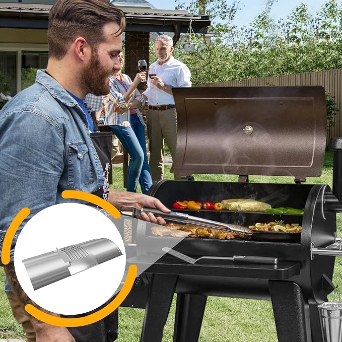 Flame Broiler Kit for Pit Boss Smoker Grill Replacement Parts,Compatible with PB1000, PB1100, PB1150, PB1600 Series and for Pro Series 1100 (PB1100PS1)Pellet Grills,Includes Main Plate and Slide Cover