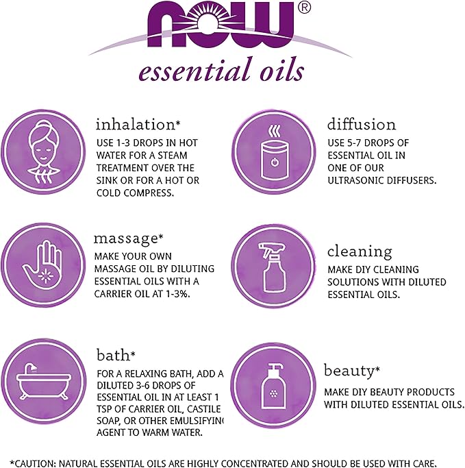 NOW Foods Essential Oils, Patchouli Oil, Earthy Aromatherapy Scent, Steam Distilled, 100% Pure, Vegan, Child Resistant Cap, 1-Ounce (Pack of 2)