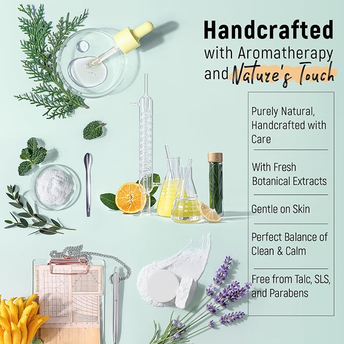 Shower Steamers Aromatherapy, 100% Natural Essential Oils, Sleep Comfort & Inner Calm, Bedtime Spa Gifts for Women, Men, Self-Care Gifts for Valentine’s Day & Mother’s Day, Lavender & Rosemary, 4 Pack