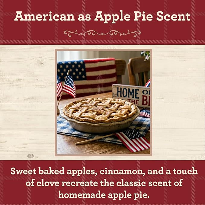 Our Own Candle Company, American as Apple Pie Scented Mason Jar Candle, 100 Hour Burn Time, 13 Ounces