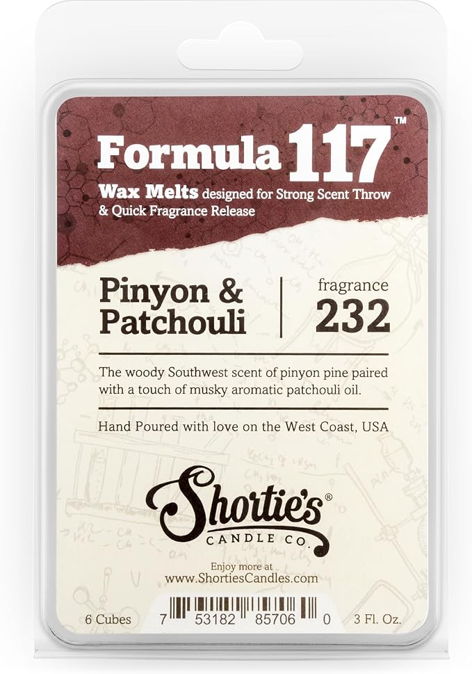 Shortie's Candle Company Earth Premium Wax Melts Variety 3 Pack - 9 Oz., Strong & Long Lasting, Non-Toxic - Made with Essential & Natural Oils - Formula 117