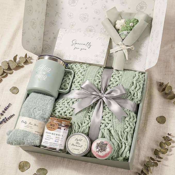 Get Well Soon Gifts for Women Get Well Gift Baskets for Women Self Care Package After Surgery Recovery Sympathy Gift Box Feel Better Encouragement for Mom Friend Teacher Coworker