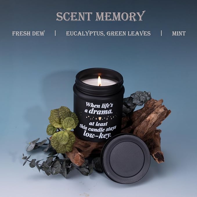 10 oz Eucalyptus Mint Scented Candles, Best Friends Gifts for Women, Bestie Gifts, Back to School Gift, Long-Lasting Burn Time 50 Hours