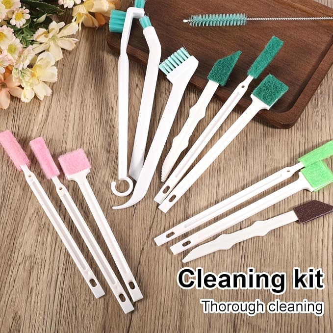 13pcs Humidifier Cleaner Brush Set, Small Detail Cleaning Brushes for Humidifiers Mini Cleaner Kit Tool Accessories for Household Keyboard Tiny Bottles Tiles Tight Spaces
