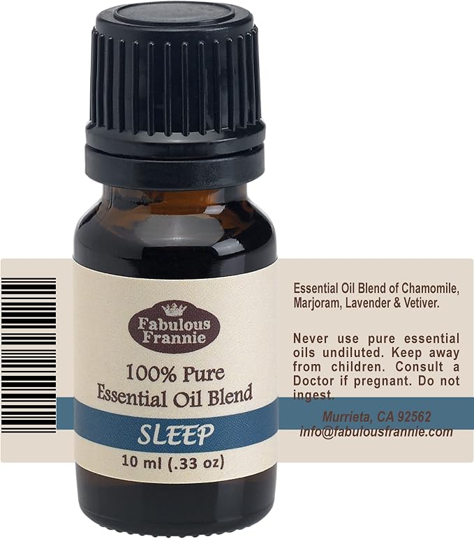 Fabulous Frannie Mommy Must Haves Pure Essential Oil Set Sleep Blend, Moody Girl Blend and Lavender .33oz (Pack of 3)