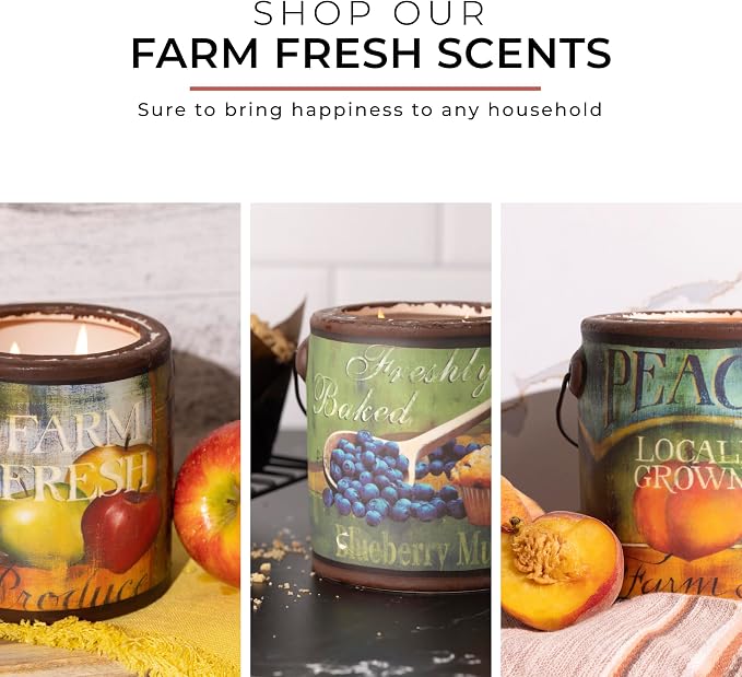 A CHEERFUL GIVER 95hr 20oz Scented Candle - Crumb Coffee Cake - Multi-Wick Glass Candle - Gifts For Men and Women