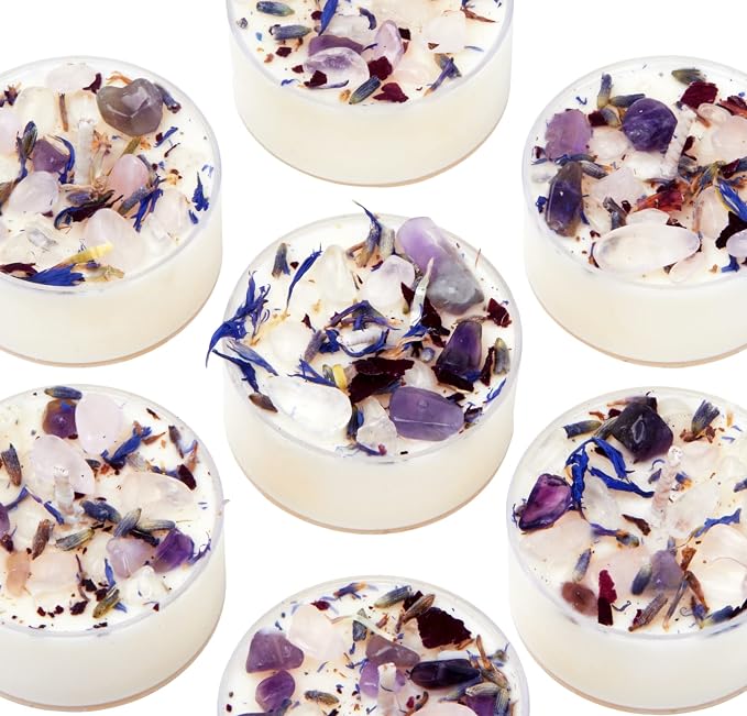 New Moon Beginnings Lavender Scented Stress Relief Candle - Set of 6 Tealights