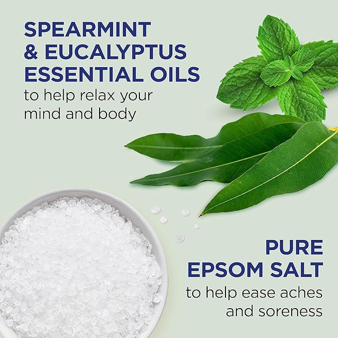 Dr Teal's Body Wash with Pure Epsom Salt, Relax & Relief with Eucalyptus & Spearmint, 24 fl oz (Pack of 4)