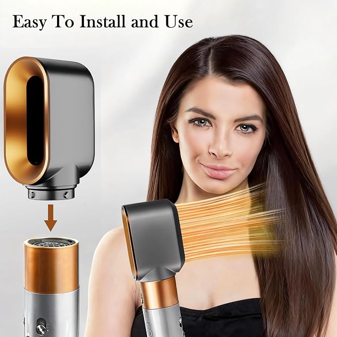 Pre-Styling Dryer Attachment Nozzle Replacement for Air wrap HS01 HS05 HS08 Accessories Part 969759-01, Pre-Shaped Nozzle Attachment,Nickel/Copper
