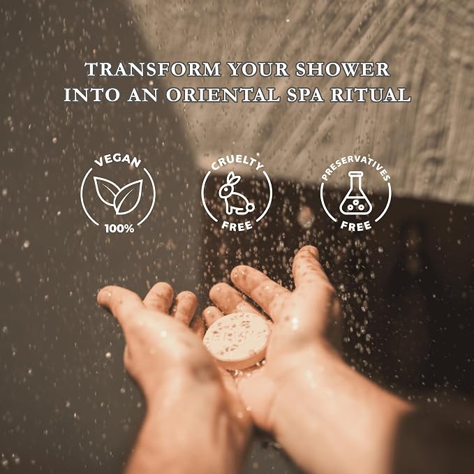ELVN± Aromatherapy Shower Steamers - 6 Rare Japanese Scents (Yuzu, Moss, Sakura) - Natural Shower Bombs for Stress Relief, Focus & Sleep - Luxury Self Care Gifts for Women & Men - Sustainable Spa Kit