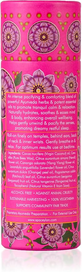 SPA CEYLON SLEEP INTENSE Dream Balm Roll-On | Intense Pacifying Blend | Silicone-Free | Hydrating | Promotes Restful Sleep | Suitable for all skin types