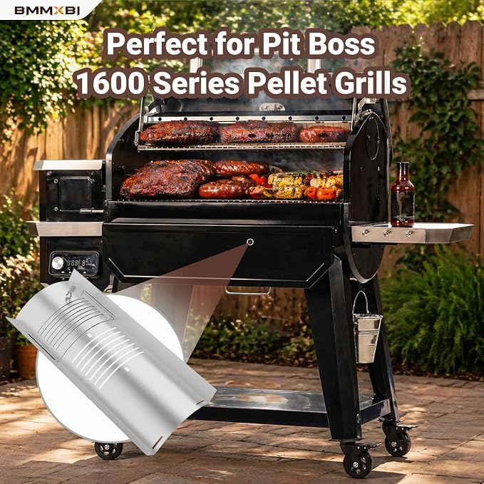 Flame Broiler Slide Cover Bottom Kit Replacement for Pit Boss 1600 Series Pellet Grill Accessories, for Pit Boss Grill PB1600CS, Pro Series 1600 Elite PB1600PS2 Series Grills Parts