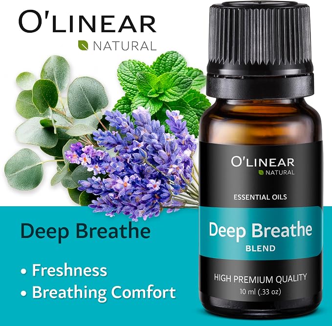 O'linear Essential Oils 6 Blends Set - Perfect for Humidifiers and Diffusers, Aromatherapy Diffuser Oils Scents, Essential Oil Kit for Home Use, Essential Oil Pack with Various Scents