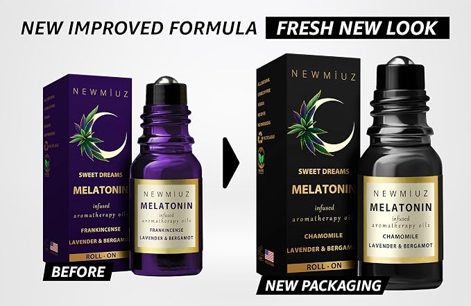 Melatonin Deep Sleep Essential Oil Roll On Calming Aromatherapy Stick Lavender Bergamot Frankincense Chamomile Relaxation Anti Stress Gifts Women Men