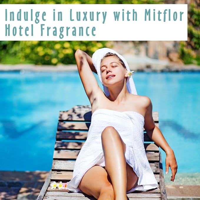 Hotel Collection, MitFlor Lemon Thyme Room Diffuser, Inspired by Hilton Hotel Reed Diffuser for Home, Luxury Aromatherapy Diffuser for Living Room, Bedroom, Bathroom and More