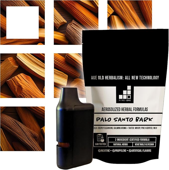 5:1 Formulas Essential Aromatherapy Portable Botanical Fragrance Stick - Organic Lab-Tested Personal Aroma Accessory with Palo Santo & Vegetable Glycerin