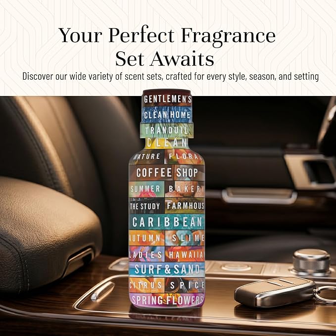 P&J Trading Car Trio Set of 3 - New Car, Leather & Forest Pine - Premium Concentrated Trio Set for Car Freshies, Candle Making, Diffusers, Soap Making & DIY Crafts - USA Made, 10 ML