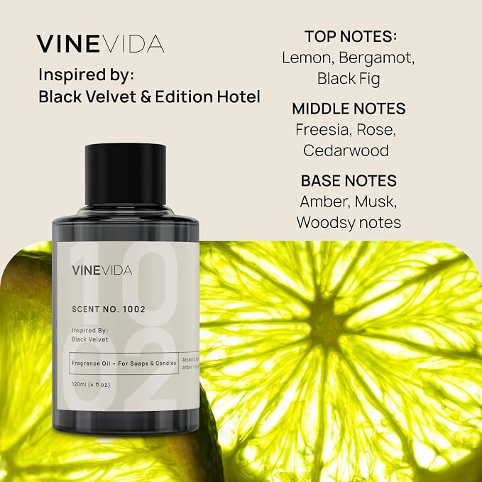 VINEVIDA Prime Reed Diffuser for Home & Bathroom | Long-Lasting Scent Sticks Set | Oil Stick Diffuser | Bathroom Scent - Room Fragrance No. 1002 - Inspired by: Black and Velvet