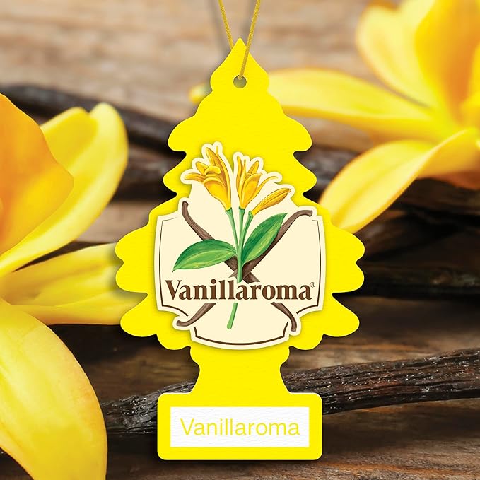 LITTLE TREES Car Air Freshener | Hanging Tree Provides Long Lasting Scent for Auto and Home | 24 Air Fresheners |Vanillaroma
