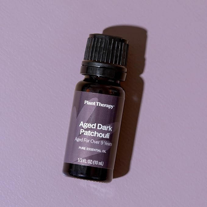 Plant Therapy Aged Dark Patchouli Essential Oil 10 mL (1/3 oz) – 100% Pure, Therapeutic Grade – Aged Patchouli Oil with Deep, Bold, Earthy Scent – Aromatherapy & Fragrance Oil for Diffusers & Skin