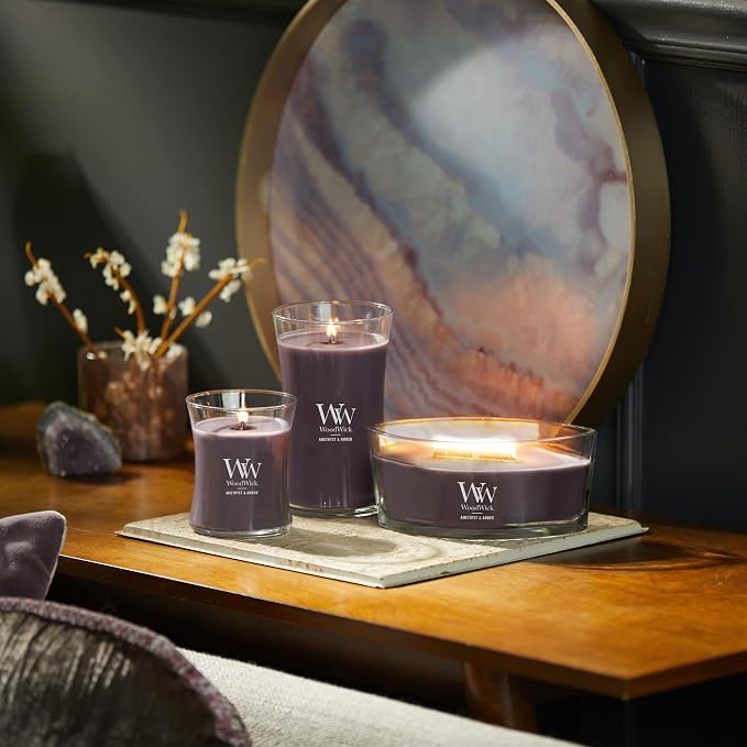 WoodWick Ellipse Candle Amethyst & Amber 16 oz. (Pack of 2)