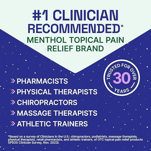 Biofreeze Overnight Roll On Pain Relief, Knee & Lower Back Pain Relief, Arthritis Pain Reliever, Neck Pain Relief, Cooling Joint Pain Relief, Lavender Scented Menthol Gel 2.5 Fl Oz