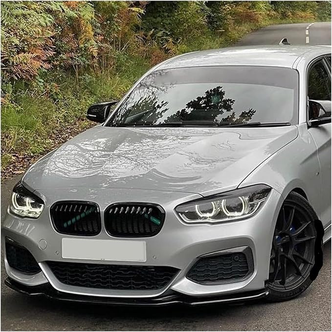 3Pcs Front Bumper Splitter Lip For BMW F20 F21 118i 120i M135i M140i Performance 2015-2019 Car Spoiler Diffuser Body Kit(Glossy Black)