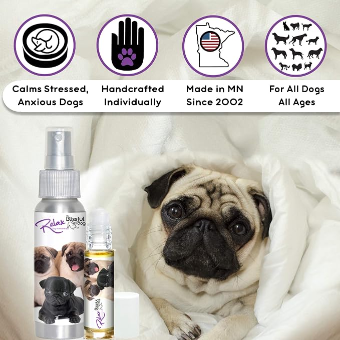 The Blissful Dog Pug Relax Dog Aromatherapy Spray for Your Dog's Anxiety