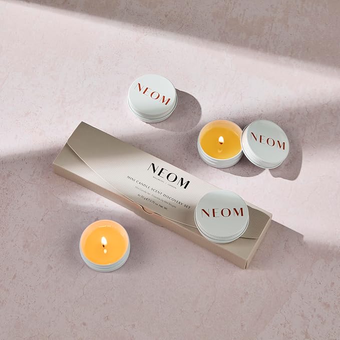 NEOM- Mini Candle Scent Discovery Set | x4 20g Mini Candles | 100% Natural Fragrance