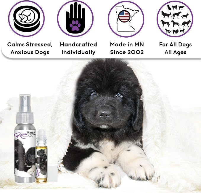 The Blissful Dog Newfoundland Relax Dog Aromatherapy Spray for Your Dog's Anxiety