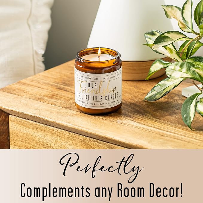 Soy Candle: Our Friendship, Fig & Sandalwood by Soy and Sass
