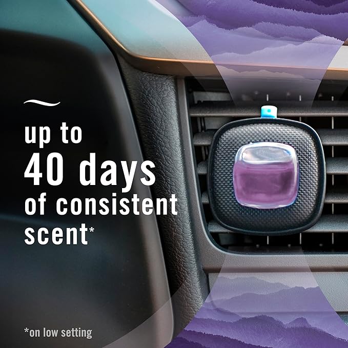 Febreze Car Mountain Scent Air Freshener Vent Clip, .07 oz, 2 Count