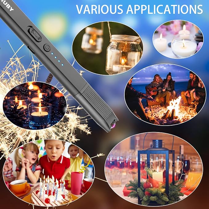 MEIRUBY Lighter Stocking Stuffers for Adults Wife Mom, Electric Candle Lighter for Women Mom Candle Lover Christmas Birthday Present Ideas Gifts, Cool Gadgets for Women Men 2025