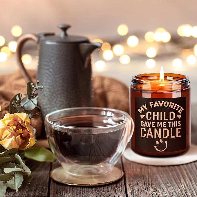 Funny Gift for Mom Dad Grandma - Candles for Birthday Mothers Day Fathers Day - Aromatherapy Relax Gifts for Women Men - Non Toxic, Natural Soy Wax Lavender Vanilla Calming Jar Candle for Home