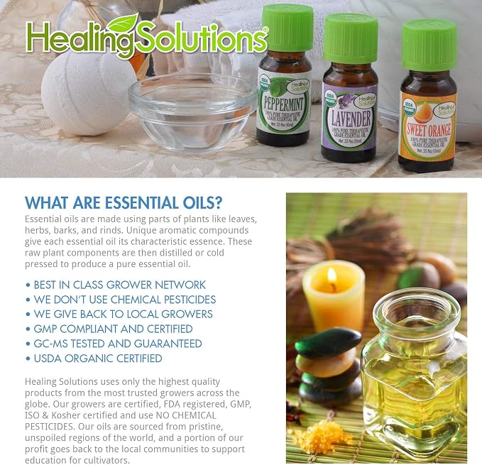 Healing Solutions Good Sleep Blend Essential Oil - 100% Pure Grade - 120ml - Aromatherapy Oil for Relaxation