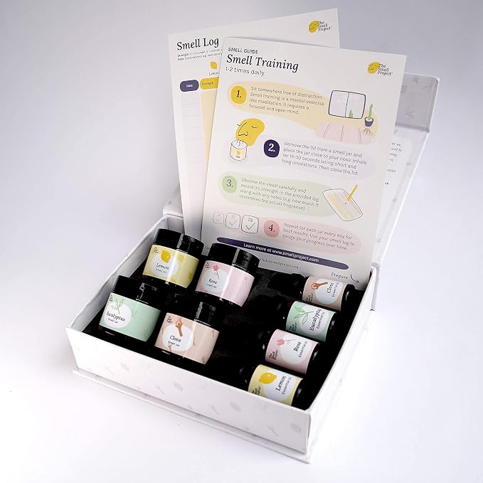 Smell Training Kit - Olfactory Training Kit with 10ml Real Essential Oils - Smell Therapy for Smell Loss