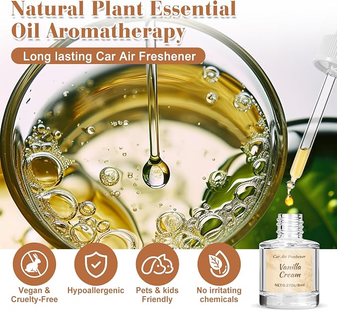 6 Pack Car Air Freshener - Mothers Day Gift for Her, Hanging Air Freshener Essential Oil Diffuser, Romantic Car Scents Cute Auto Decor Birthday Gifts for Women/Men