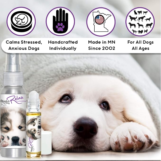 The Blissful Dog Great Pyrenees Relax Dog Aromatherapy Spray for Your Dog's Anxiety