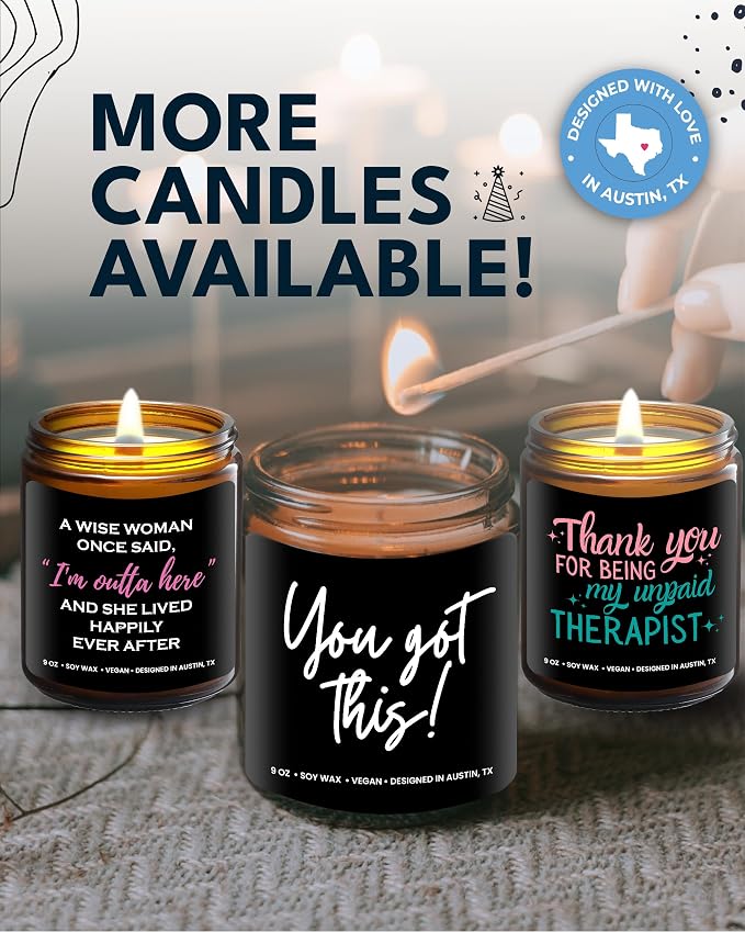You Got This Candle, Inspirational Gifts for Women & Men, Encouragement Gift for Women, You Got This Candles for Women, Cheer Up Presents for Him and Her, Encouraging and Uplifting Gifts for Friends