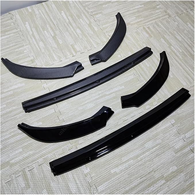 For Seat Ibiza MK5 Standard/FR 2017-2024+ Car Front Bumper Lip Lower Diffuser Splitter Canard Spoiler Body Kit Tuning ABS Black(Gloss Black)