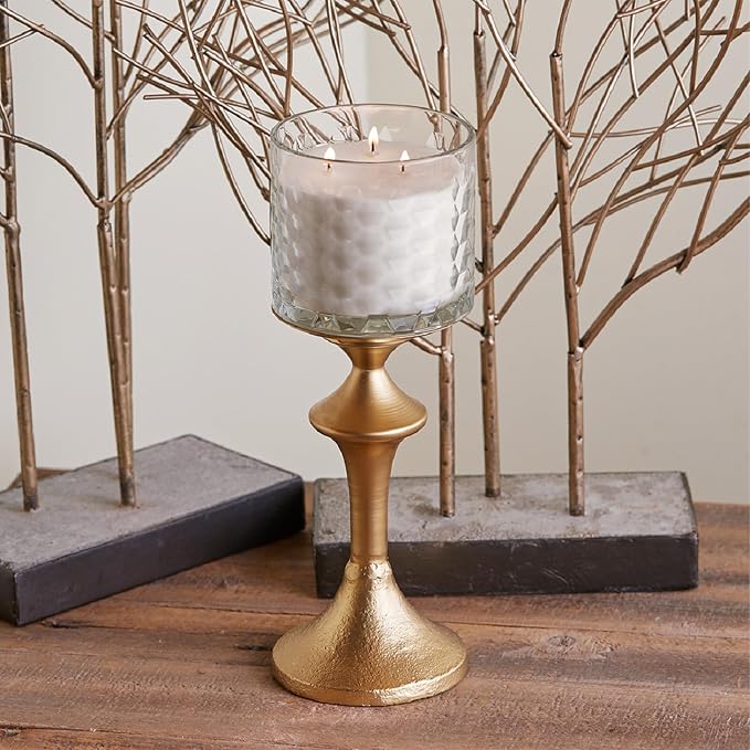 Root Candles Scented Candles Honeycomb Glass Premium Handcrafted Beeswax Blend 3-Wick Candle, 12-Ounce, French Vanilla